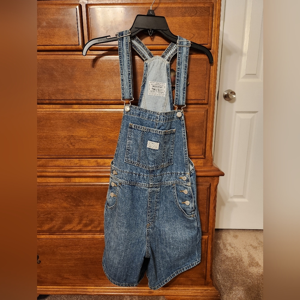 Levi's Denim Overalls Shorts